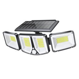 Kültéri napelemes LED fény mozgásérzékelővel VIKING S180/1200lm/2200mAh/3 üzemmódok/IP65