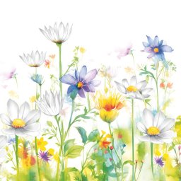 Virág Meadow szalvéta 20 db-os 33x33 cm