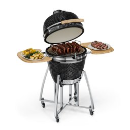 Klarstein KIngsize, kamado grills, kerámia, 21", füstölés, lassú sütés, rozsdamentes acél (GQ13-KingsizeKamado)