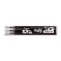 Rollertoll betét golyóméret 0,7mm, 3 db/csom Pilot Frixion Ball/Clicker, írásszín fekete