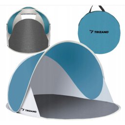 145x100x70 cm-es pop-up strandsátor, türkiz-szürke, Trizand