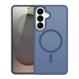 DUX DUCIS YIND szilikon telefonvédő (ütésállóság, kameravédő, matt, MagSafe) SÖTÉTKÉK Samsung Galaxy S26 Plus (SM-S947)