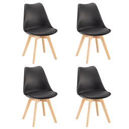 Silla étkezőszék 4 db fekete színben