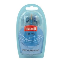 MAXELL Fülhallgató, MAXELL "Ear Buds 98", kék