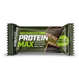 BIOTECH USA Fehérjeszelet, gluténmentes, 45g, BIOTECH USA "Protein Max", pisztácia