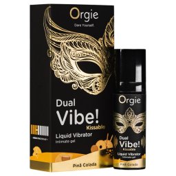 Orgie Dual Vibe! - folyékony vibrátor - Pinã Colada (15 ml)