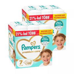 INGYENES SZÁLLÍTÁS - Pampers Premium Care pelenka 7, 15+ kg, HAVI PELENKACSOMAG 240 db
