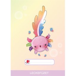 ICO Füzet, tűzött, A5, lecke, 32 lap, ICO "Süni", axolotl