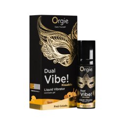 Orgie Dual Vibe! - folyékony vibrátor - Pinã Colada (15ml)