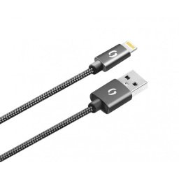 ALIGATOR PREMIUM 2A kábel, Lightning 50cm, fekete