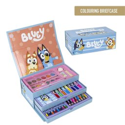 Bluey írószer rajz szett 43 db os fiókos tárolóban