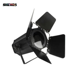 SHEHDS 200W Dual Color COB Zoom Par Light with Barndoors, Warm & Cool White