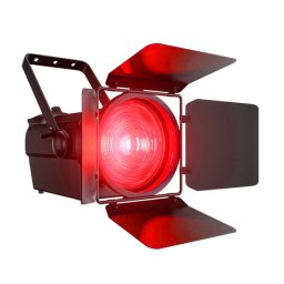 SHEHDS 350W LED Fresnel Spotlight RGBW Stage Lighting with Barndoors