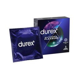 Durex Extended Pleasure - késleltető hatású óvszer - 56 mm (3 db)