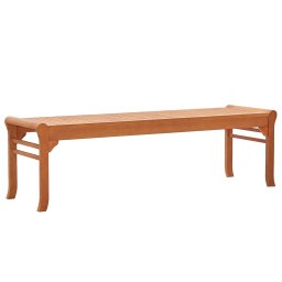 vidaXL 3 személyes tömör eukaliptuszfa kerti pad 150 cm