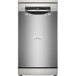 BOSCH SPS4HMI49E Serie 4 Szabadonálló mosogatógép 45 cm Nemesacél színű, festett