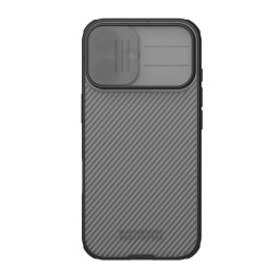 NILLKIN CAMSHIELD PRO szilikon telefonvédő (ütésállóság, kameravédő, csíkos) ÁTLÁTSZÓ/FEKETE Apple iPhone 17