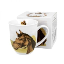 Lovas porcelán bögre - 400 ml