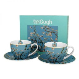 Van Gogh Mandulavirágzás porcelán csésze aljjal- 270 ml - 2 személyes készlet