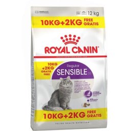 Royal Canin Sensible - Érzékeny emésztésű felnőtt macska száraz táp (10 + 2 kg) 12kg