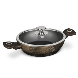 Berlinger Haus Alacsony lábas fedővel 24 cm tapadásmentes bevonattal Primal Gloss Collection BH/6576
