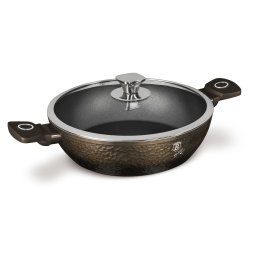 Berlinger Haus Alacsony lábas fedővel 28 cm tapadásmentes bevonattal Primal Gloss Collection BH/6577