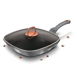 Berlinger Haus Grill serpenyő fedővel 28 cm tapadásmentes bevonattal Moonlight Collection BH/6005