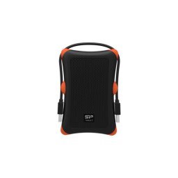 SILICON POWER 2.5" HDD USB 3.2 2TB Armor A30 ütésálló, Fekete-Narancs