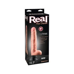 Real Feel Deluxe No.7 - herés, élethű vibrátor (natúr)