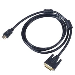 HDMI / DVI-D (24+1) kábel 1.8m fekete Akyga (AK-AV-11)