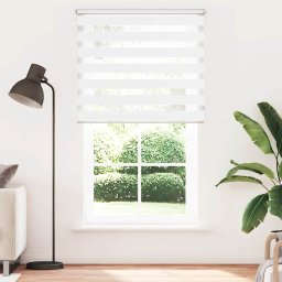 vidaXL fehér zebra roló 120,9 x 230 cm szövetszélesség 116,7 cm