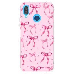 Átlátszó szilikon tok az alábbi mobiltelefonokra Huawei P20 Lite - Bow Aesthetic
