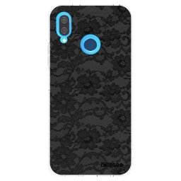 Átlátszó szilikon tok az alábbi mobiltelefonokra Huawei P20 Lite - Dark Elegance