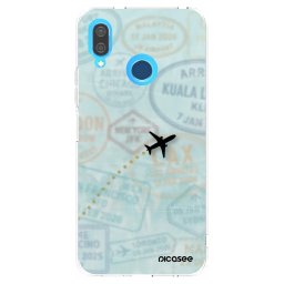 Átlátszó szilikon tok az alábbi mobiltelefonokra Huawei P20 Lite - FLIGHT PATH