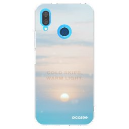 Átlátszó szilikon tok az alábbi mobiltelefonokra Huawei P20 Lite - COLD SKIES