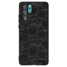Fekete szilikon tok az alábbi mobiltelefonokra Huawei P30 Pro - Dark Elegance