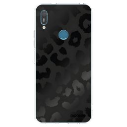 Átlátszó szilikon tok az alábbi mobiltelefonokra Huawei Y6 2019 - Midnight Leopard