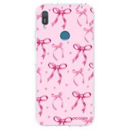 Átlátszó szilikon tok az alábbi mobiltelefonokra Huawei Y6 2019 - Bow Aesthetic