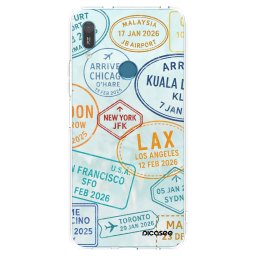 Átlátszó szilikon tok az alábbi mobiltelefonokra Huawei Y6 2019 - PASSPORT EDITION