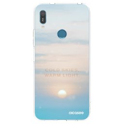 Átlátszó szilikon tok az alábbi mobiltelefonokra Huawei Y6 2019 - COLD SKIES