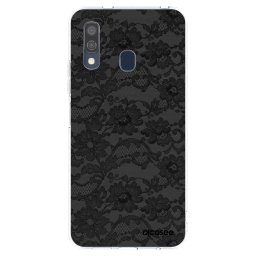 Átlátszó szilikon tok az alábbi mobiltelefonokra Samsung Galaxy A40 A405F - Dark Elegance
