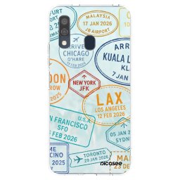 Átlátszó szilikon tok az alábbi mobiltelefonokra Samsung Galaxy A40 A405F - PASSPORT EDITION