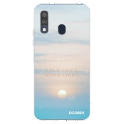 Átlátszó szilikon tok az alábbi mobiltelefonokra Samsung Galaxy A40 A405F - COLD SKIES