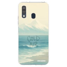 Átlátszó szilikon tok az alábbi mobiltelefonokra Samsung Galaxy A40 A405F - COLD AIR