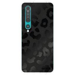 Átlátszó szilikon tok az alábbi mobiltelefonokra Xiaomi Mi 10 - Midnight Leopard
