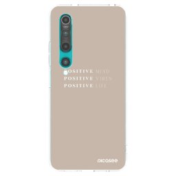 Átlátszó szilikon tok az alábbi mobiltelefonokra Xiaomi Mi 10 - Positive Vibes