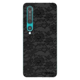 Átlátszó szilikon tok az alábbi mobiltelefonokra Xiaomi Mi 10 - Dark Elegance