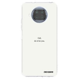 Átlátszó szilikon tok az alábbi mobiltelefonokra Xiaomi Mi 10T Lite - Girl, do it for you