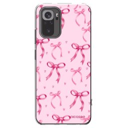 Átlátszó szilikon tok az alábbi mobiltelefonokra Xiaomi Redmi Note 10 - Bow Aesthetic