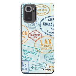 Átlátszó szilikon tok az alábbi mobiltelefonokra Xiaomi Redmi Note 10 - PASSPORT EDITION